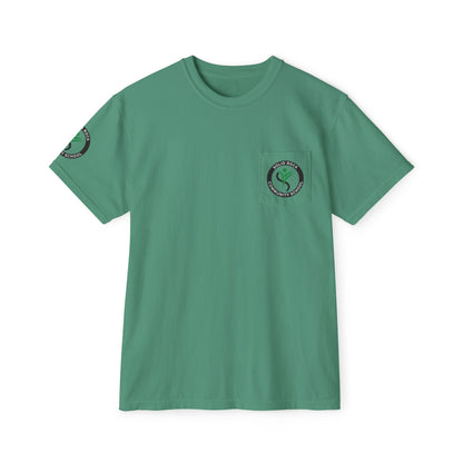 Teach Peace Unisex Garment-Dyed Pocket Tee
