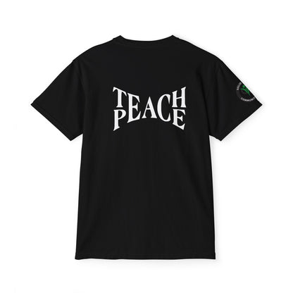 Teach Peace Unisex Garment-Dyed Pocket Tee