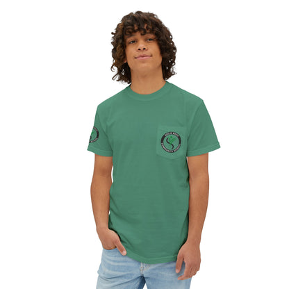 Teach Peace Unisex Garment-Dyed Pocket Tee