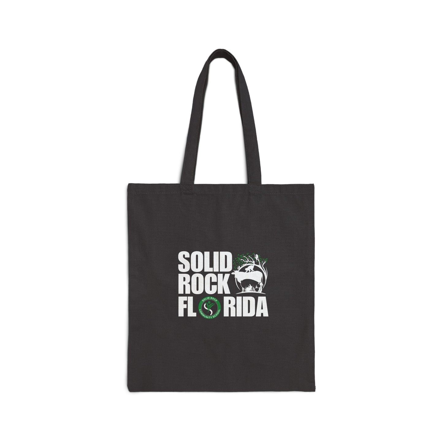 Solid Rock Cotton Canvas Tote Bag