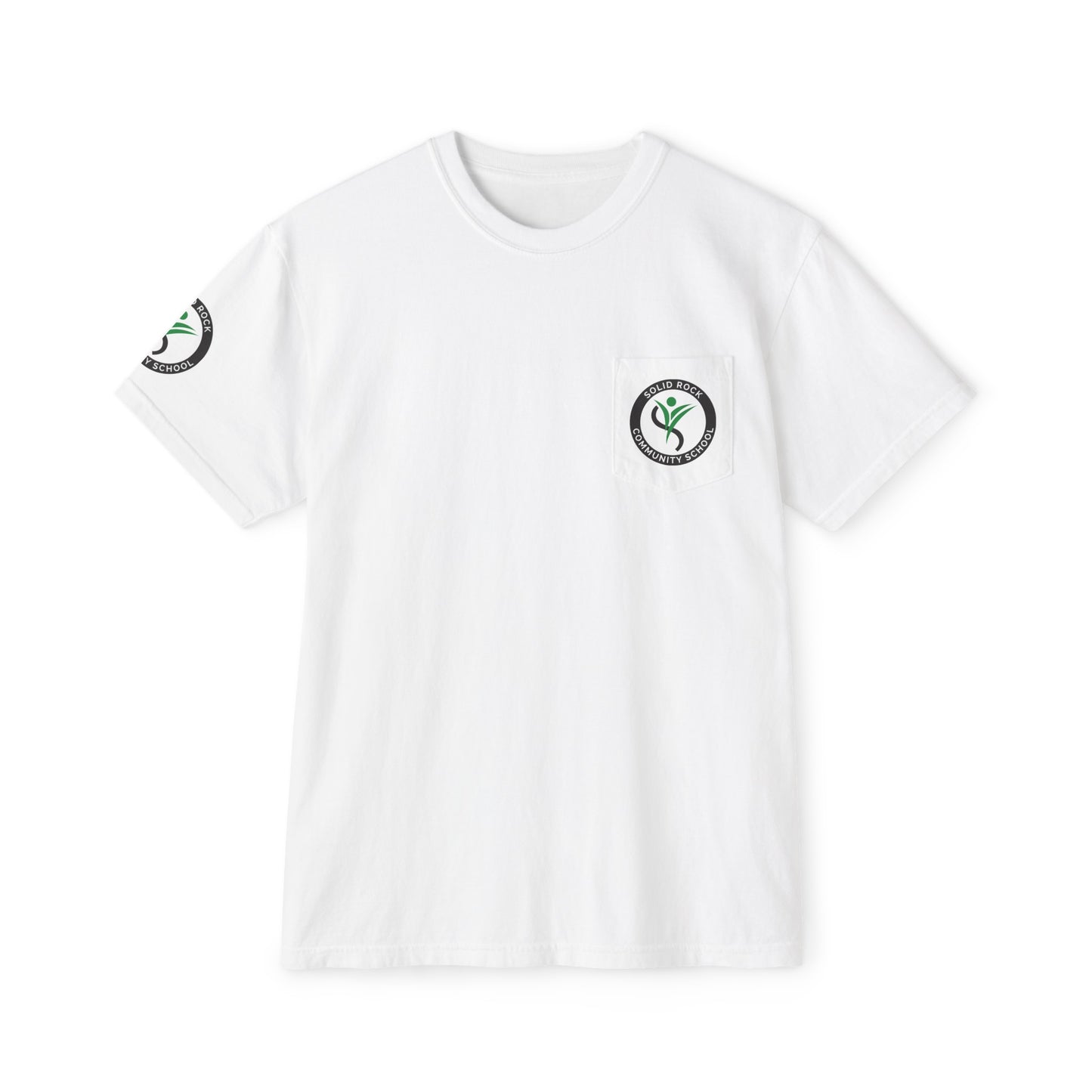 Teach Peace Unisex Garment-Dyed Pocket Tee