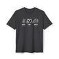 Peace, love, World District® Re-Tee®