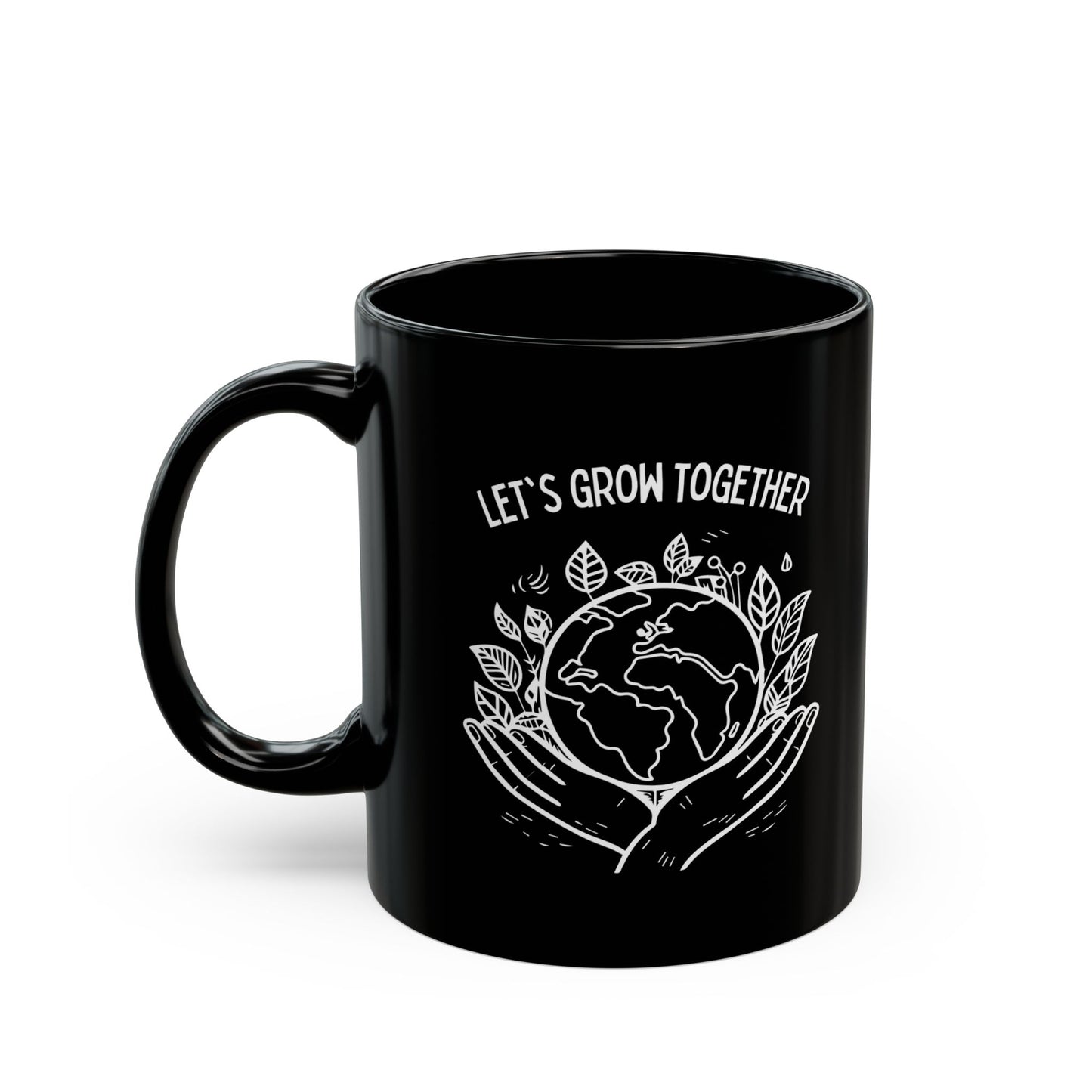 Solid Rock Black, Grow together Mug (11oz, 15oz)