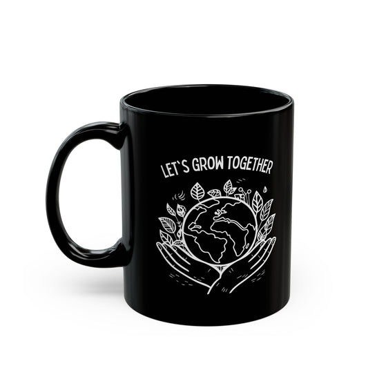Solid Rock Black, Grow together Mug (11oz, 15oz)
