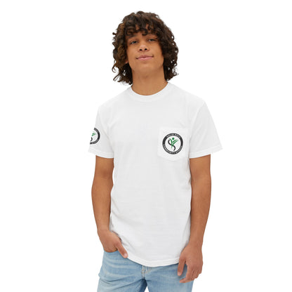 Teach Peace Unisex Garment-Dyed Pocket Tee