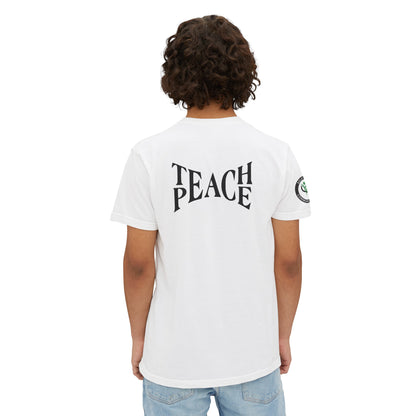 Teach Peace Unisex Garment-Dyed Pocket Tee